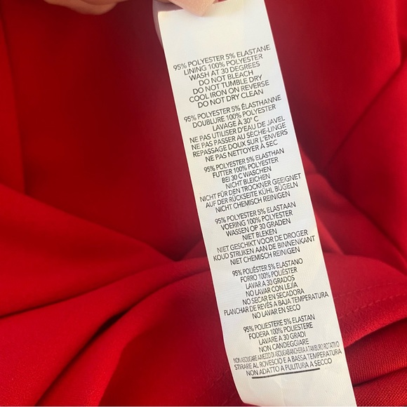 NastyGal Know Your Angles Red Mini Dress Size 10 - Picture 9 of 9